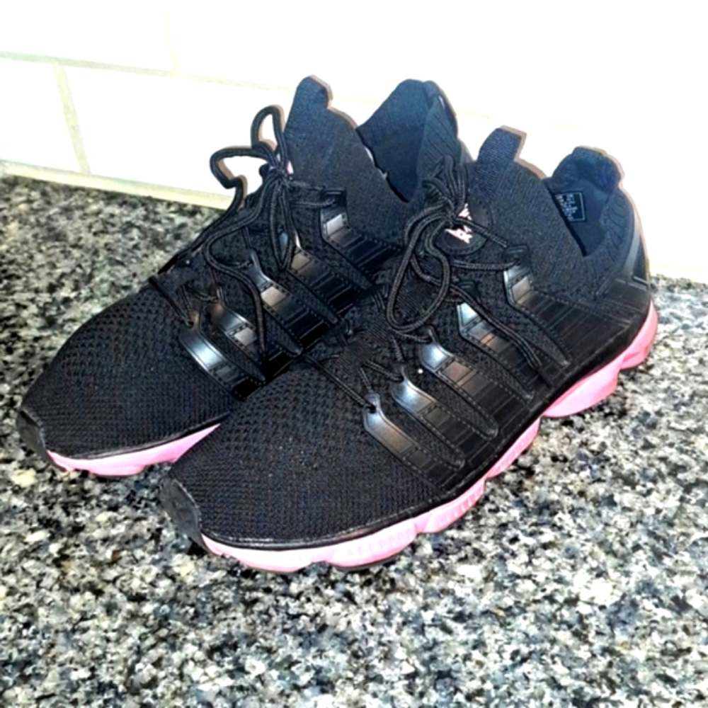 RBX Live Life Active Black/Pink Mesh Lace Up Sneakers. Size 9